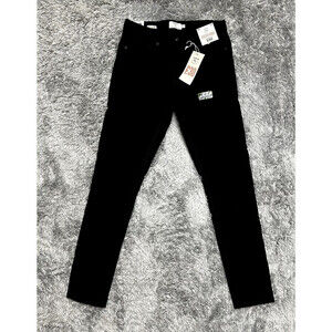 Topman Men's Stretch Skinny Jeans In Black Size W28 L32